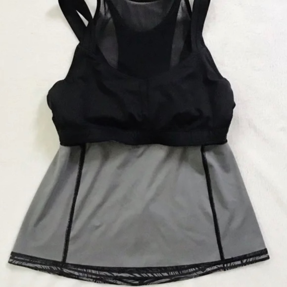 Lululemon Running in the City Tank Stripe Play Slate Black - Picture 6 of 9